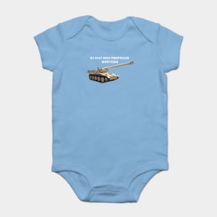 M110A2 Self-propelled 8-inch Howitzer  wht-txt Baby Bodysuit